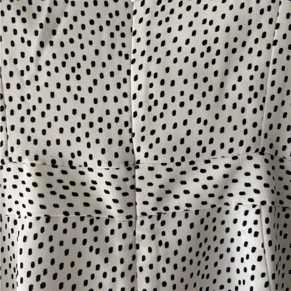 Banana Republic White & Black Polka Dot Midi Dress – Size‎ 6 - Picture 3 of 3